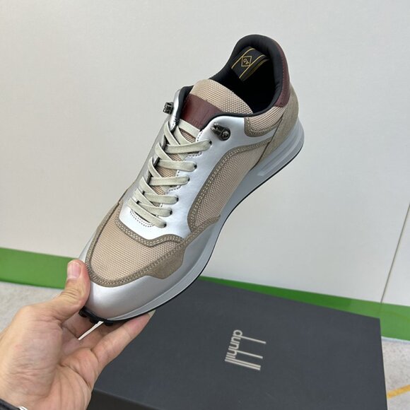 Dunhill Mens Daily Breathable Sports Shoes Silver/Tan - Picture 9 of 10